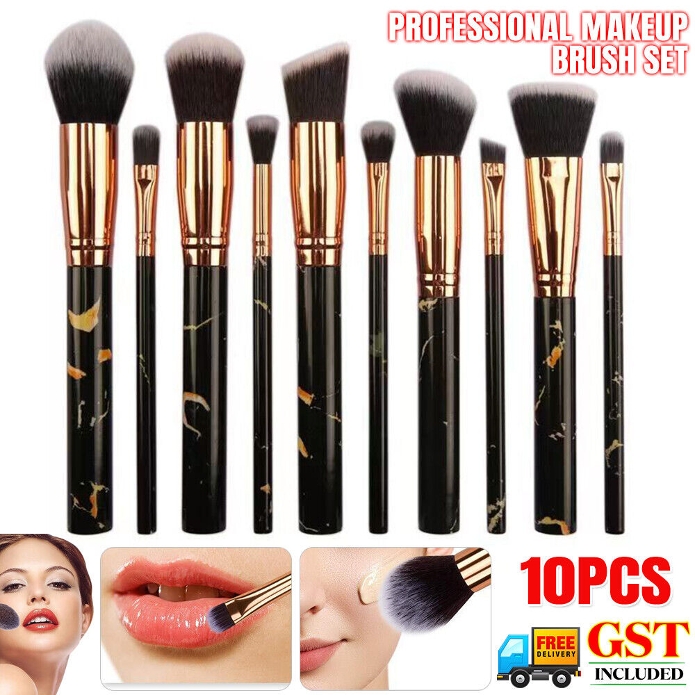 Professional Makeup Brush Set Foundation Blusher Cosmetic Make-up Brushes 10pcs