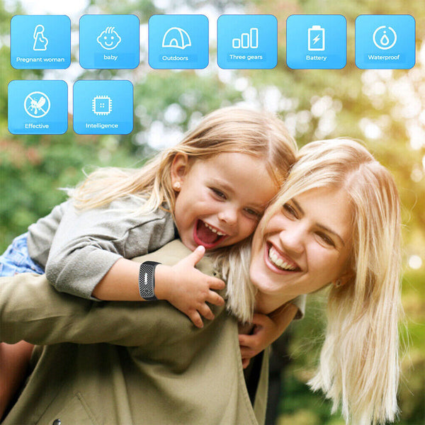 1-4xUltrasonic Anti-Mosquito Bracelet Bug Pest Repel Wrist Band Insect Repellent