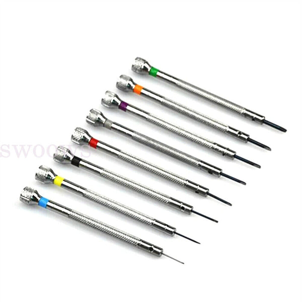 13PCS 0.6-2.0mm Slotted Cross Screwdriver Set Watchmakers Watch Repair Tools