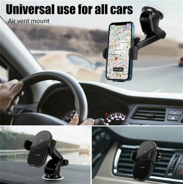 AU Automatic Clamping Wireless Car Charger Vent Mount Phone Charging Holder Dock