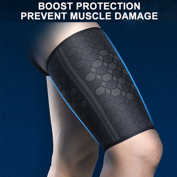 Thigh Support Compression Sleeve Upper Leg Brace Hamstring Swelling Quadriceps