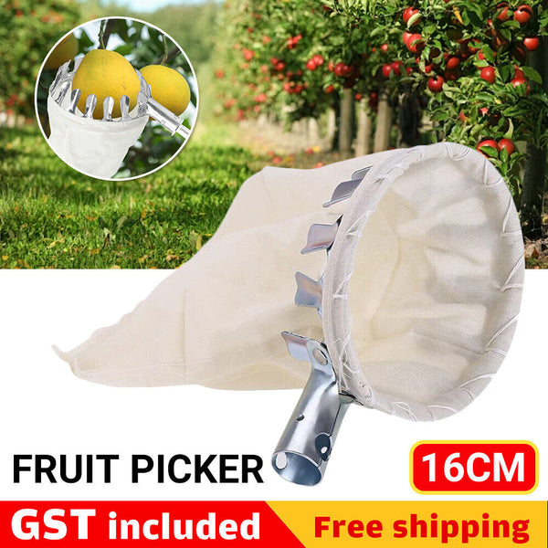 16cm Fruit Picker with Bag Basket Garden Farm Fruit Catcher Harvest Picking Tool