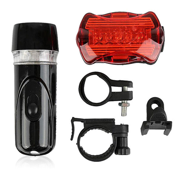 2x Front Rear Bike Light LED Bicycle Tail Lights Waterproof Flashlight Headlight