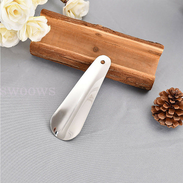 Portable Pocket Stainless Steel Shoe Horn - 15cm Metal Shoespooner Spoon AU