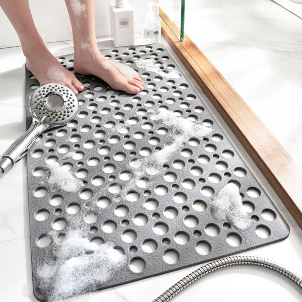 Non-Slip Bath Mat Anti Mould Shower Mats TPE Bathroom Bathtub Suction Mat Floor