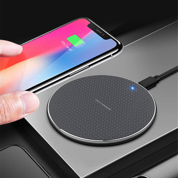 Qi Wireless Charger Pad For iPhone 13 12 11 Pro Max Samsung S21 S20