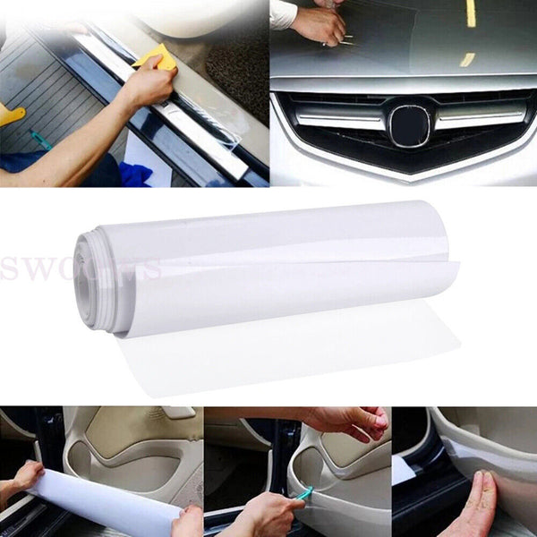 Car 15cm x 3m Anti-Scratch Paint Protection Film Vinyl Clear Protective Sticker