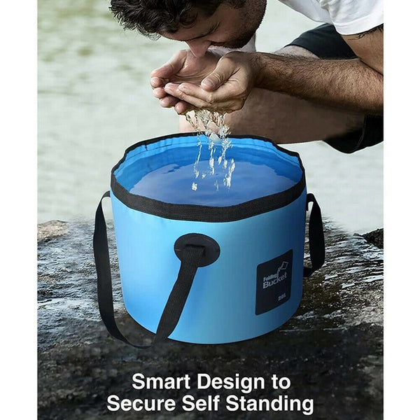 Collapsible Bucket Foldable Water Container Portable for Camping Fishing Hiking