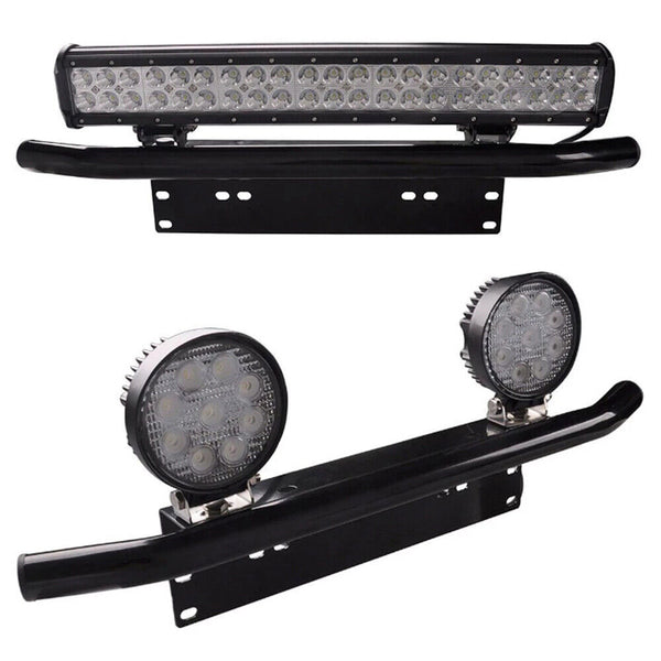 Number Plate Frame Holder Bull Bar Bumper Mount Light LED Bracket License NEW AU