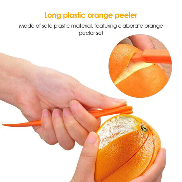 1-10x Cutter Skin Remover Fruit Peelers Slicer Citrus Opener Kitchen Tool Orange