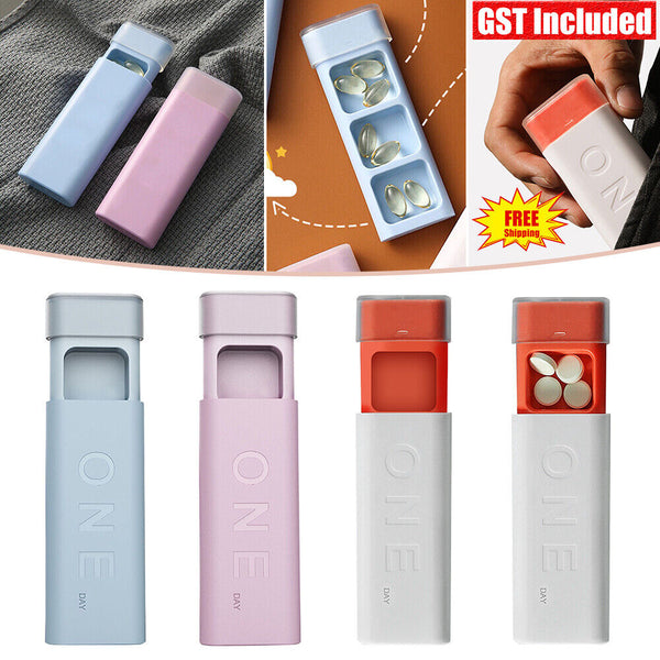 1-3x Mini Daily Medicine Tablet Case Dispenser Container Pill Box Organizer