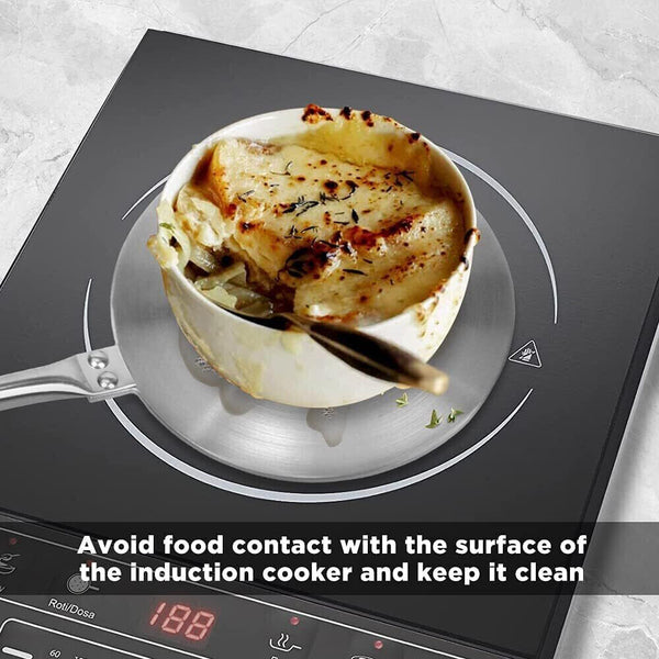 20cm Stainless Steel Induction Plate Cook Top Converter Heat Interface Disc AU