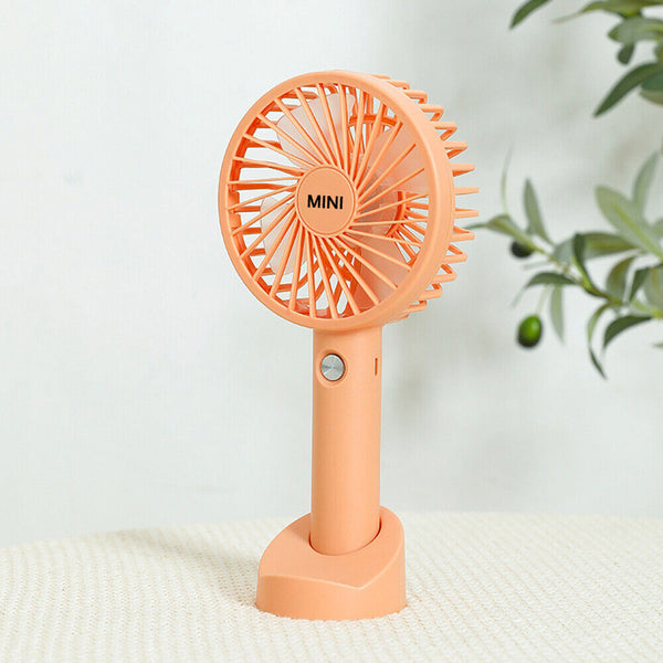 Mini Portable Hand-held Desk Fan Cooling Cooler USB Air Rechargeable 3 Speed AU