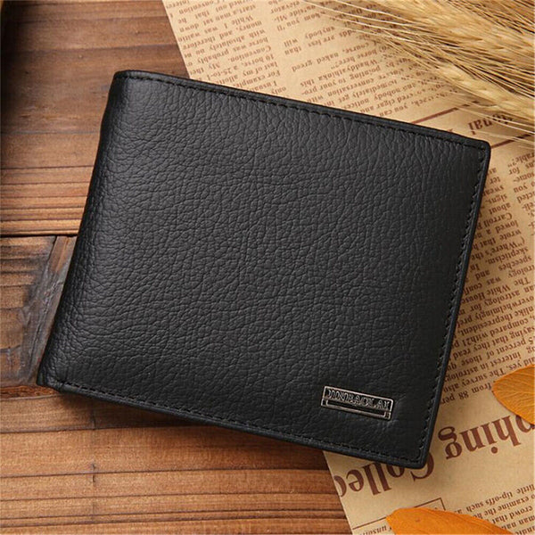 1/2PCS Mens Leather Wallet Cowhide Coin Purse Wallet Multiple Card Slots New AU