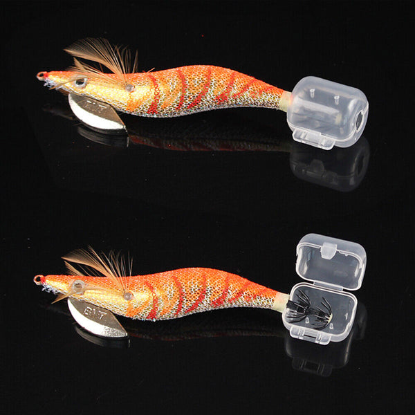 30Pcs Octopus Squid Fishing Lures Jig Hook Protector Cover Prawn Bait Safety Cap