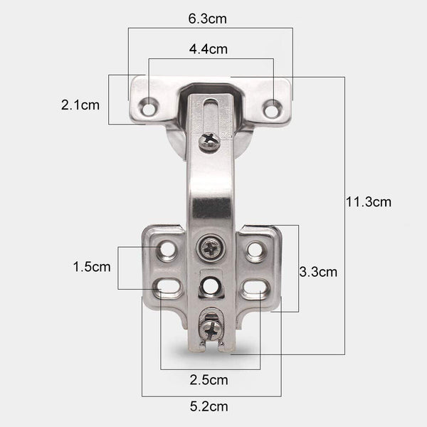 2-6 Pcs Kitchen Cabinet Hinges Cabinet Wardrobe Degree Angle Folding Door Hinges