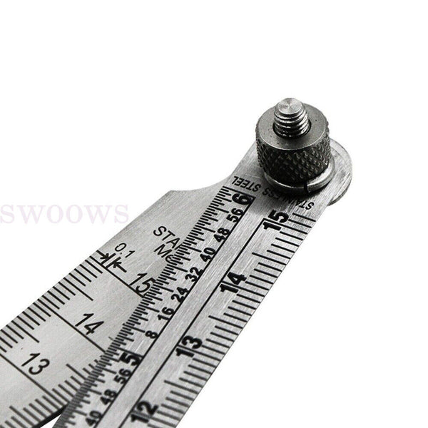 Steel Measuring Tool Taper Welding Gauge GapGauge Depth Ruler Tapered Ruler