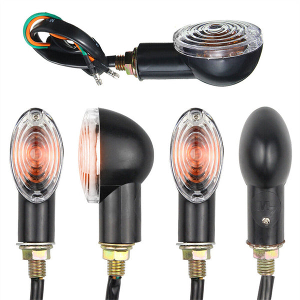 4x Universal Motorcycle Indicators Motorbike Turn Signal Light Bullet Bulbs AU