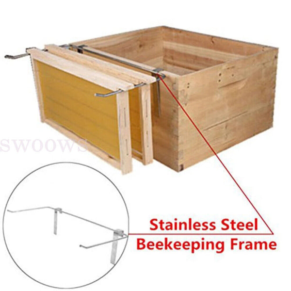 Stainless Steel Beekeeping Rack Beehive Frame Holder Bee Hive No Rust Perch Tool