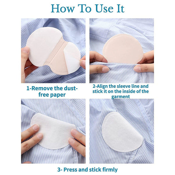 40-80x Underarm Armpit Sweat Pads Stickers Summer Shield Guard Absorbing White A