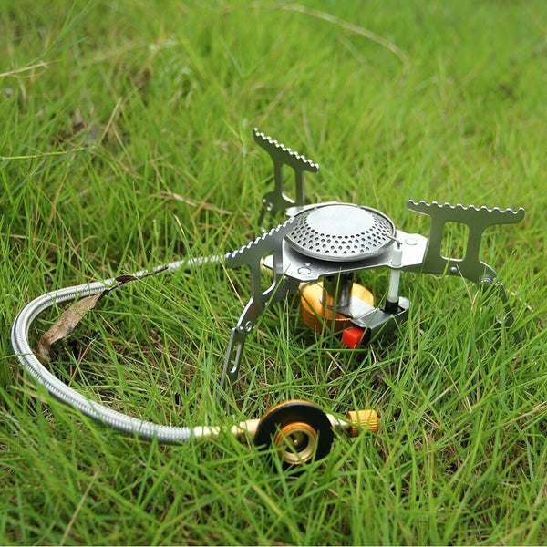 Outdoor Picnic Gas Jet Portable Stove Cooking Hiking Camping  Burner Cooker Gear