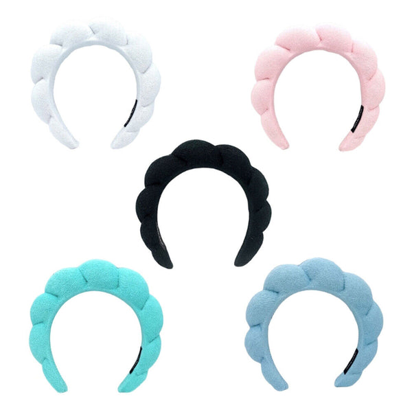 1/5x Spa Headband Sponge Spa Headband for Washing Face Facial Makeup Headband