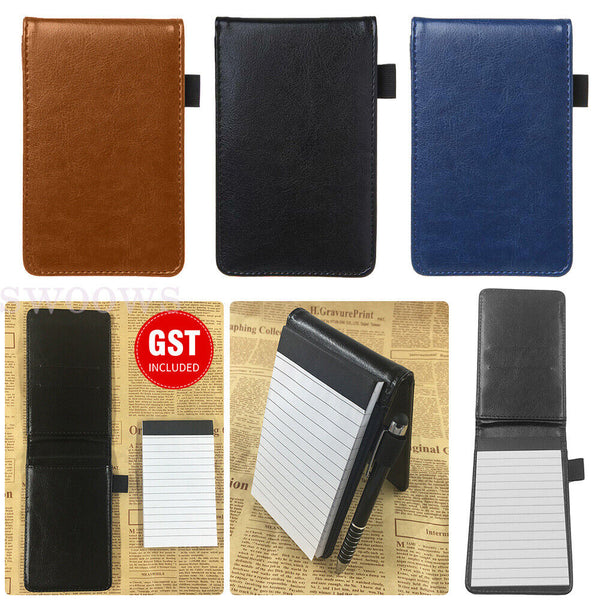 A7 Multifunction Pocket Planner Notebook Small Notepad Note Book Leather Cover