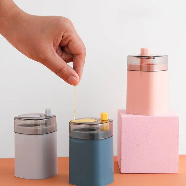 Automatic Popup Toothpick Box Holder Container Portable Toothpick Dispenser