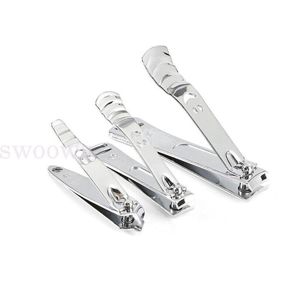 12PCS Nail Clippers Set Stainless Manicure Pedicure Kit Cuticle Grooming Case AU