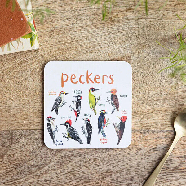 Set of 6 Bird Pun Coasters Funny Coasters Table Protect Cup Mugs Mat for Drink