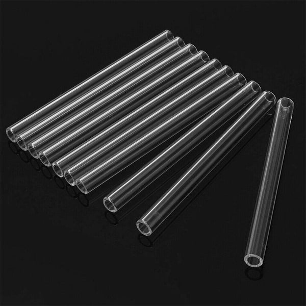 10/20 Pcs 10mm 1.5mm Thick Wall Borosilicate Glass Tube Pyrex Blowing Lab Tubing