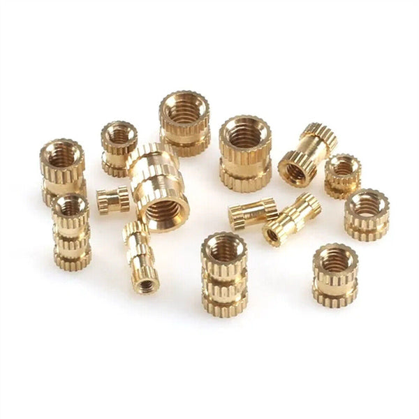 330pcs M2-M5 Thread Knurled Brass Threaded Heat Set Heat Resistant Insert AU