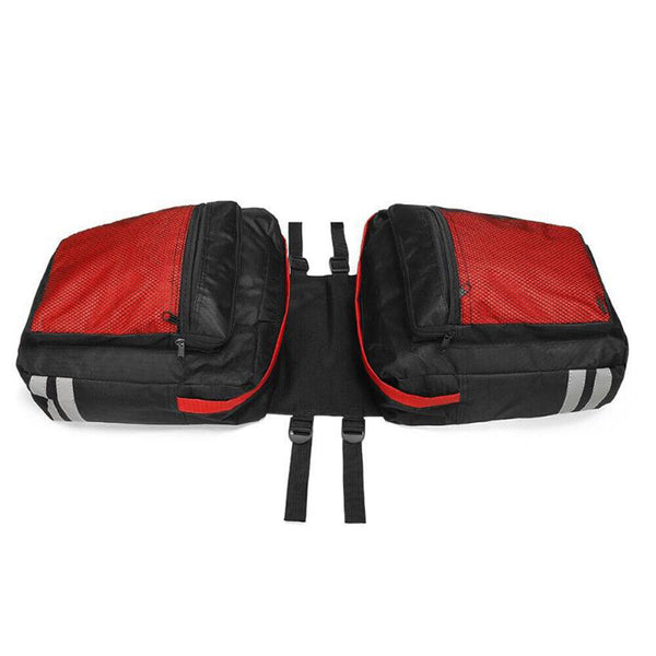 1-3x 25L Bike Bicycle Rear Rack Pannier Bag Waterproof Seat Box Zipper Camping