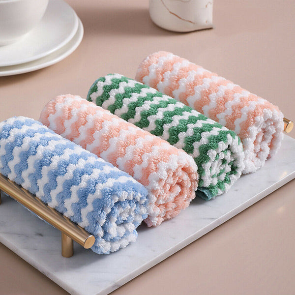 5-20x Microfibre Cloth Rag Bulk Car Kitchen Glass Cleaning Towel Washing 25x25cm