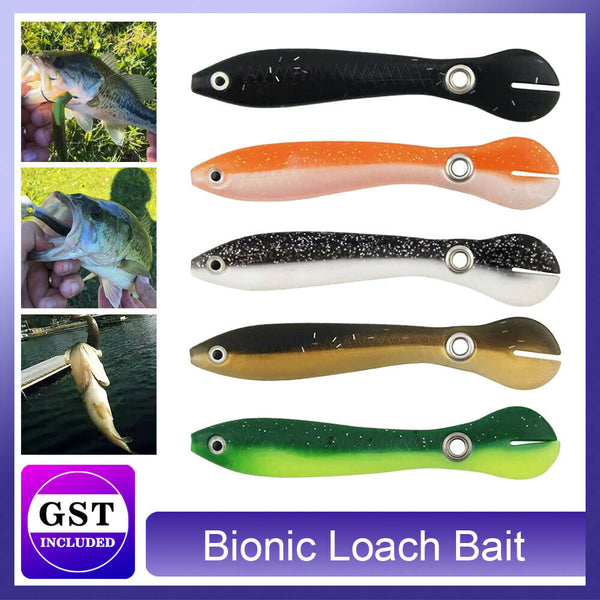 5Pcs Fishing Lures Fake Bait,Soft Bionic Fishing Lure Saltwater & Freshwater AU