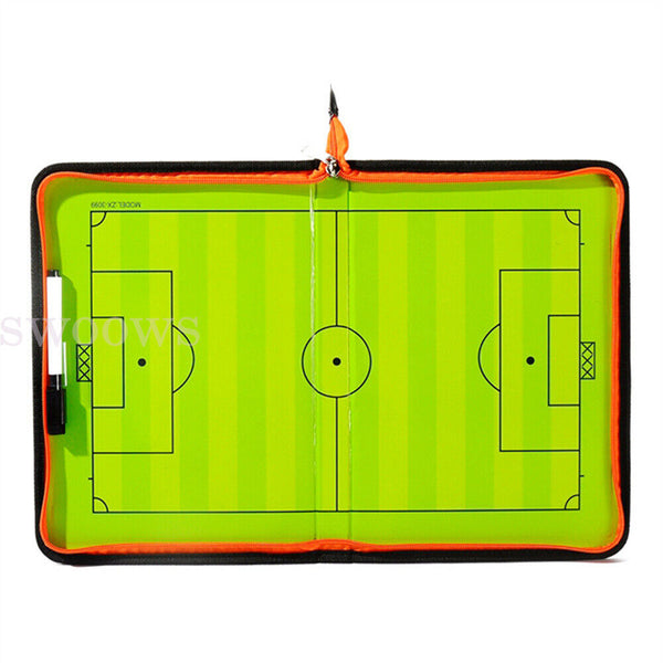 Portable zipper Soccer Football Tactical Board Guidance Training Aid Coaching