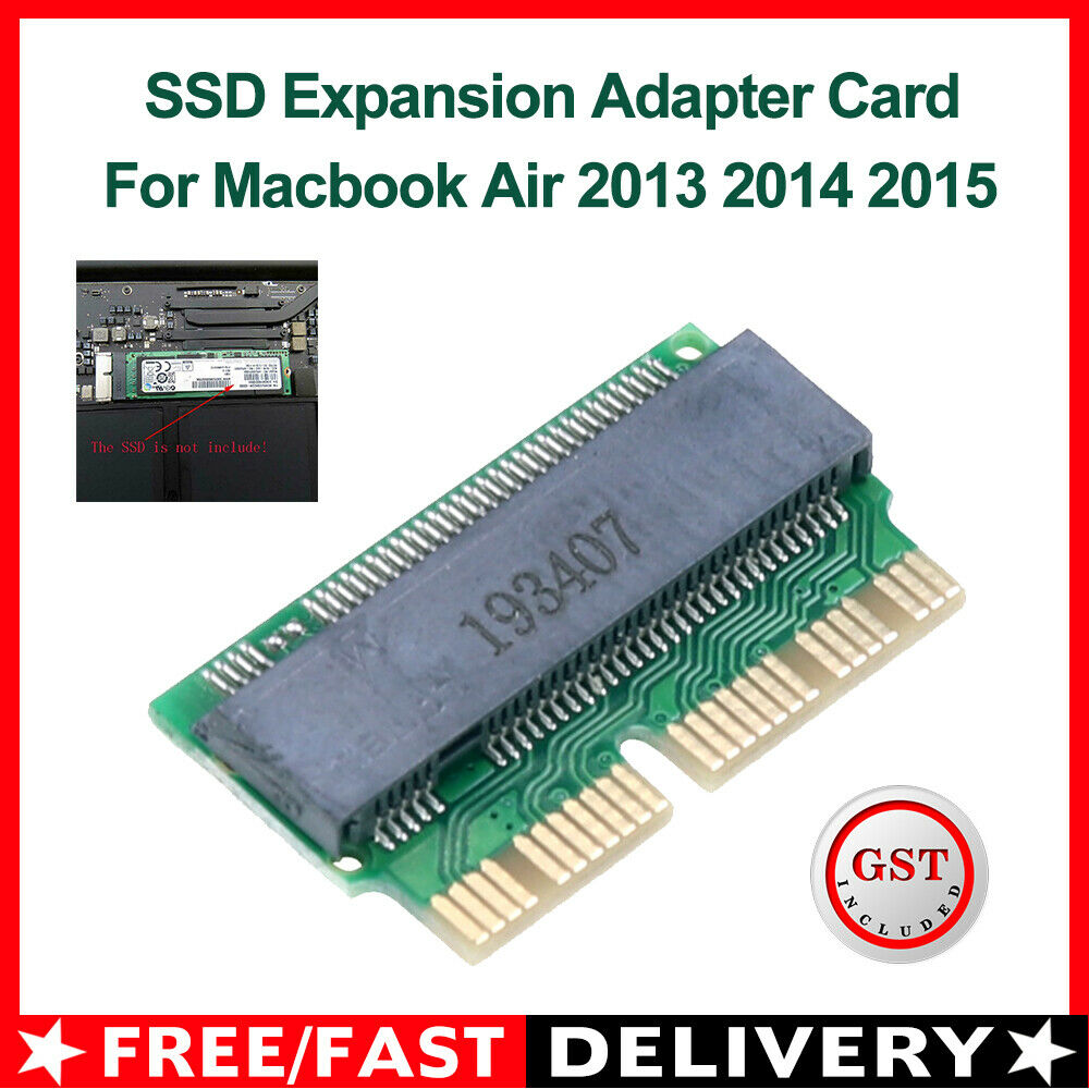 NVMe PCIe M.2 SSD Expansion Adapter Card for Macbook Air 2013-2017 AU