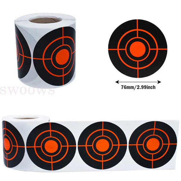 250X/Roll Shooting Target Self Adhesive Target Sticker Targets Splatter Reactive