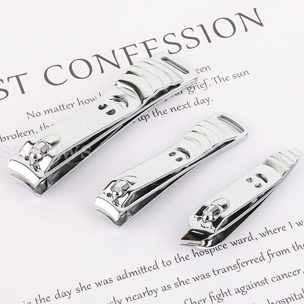 12PCS Nail Clippers Set Stainless Manicure Pedicure Kit Cuticle Grooming Case AU