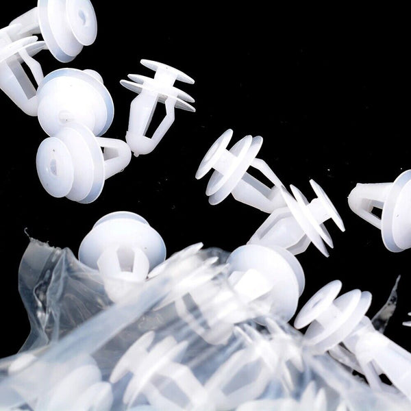 100pcs Door Panel Retainer Interior Door Card Trim Clip Fastener Stem Dia 9mm
