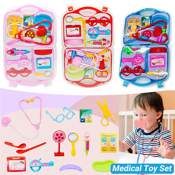 Play Educational Doctor Case Kit Medical Set Hospital Supply Toy Kids Boys Girls