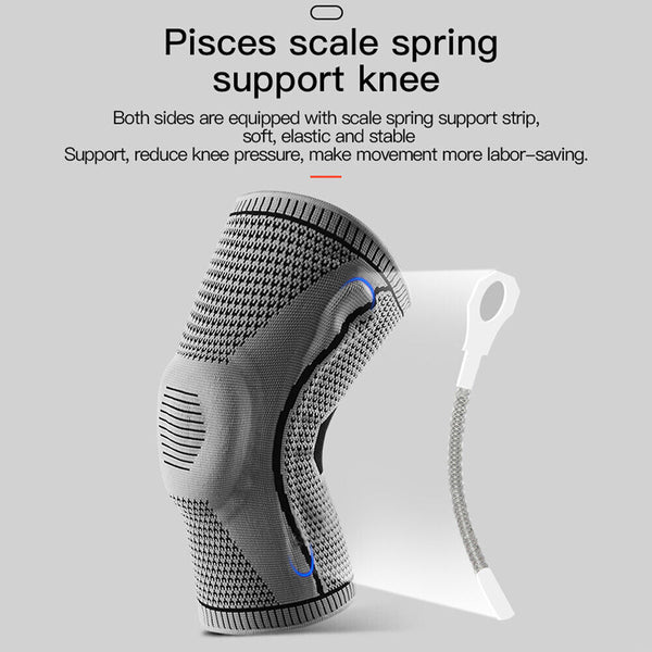 Knee Brace Knee Compression Sleeve Professional Sports Silicone Knee Support