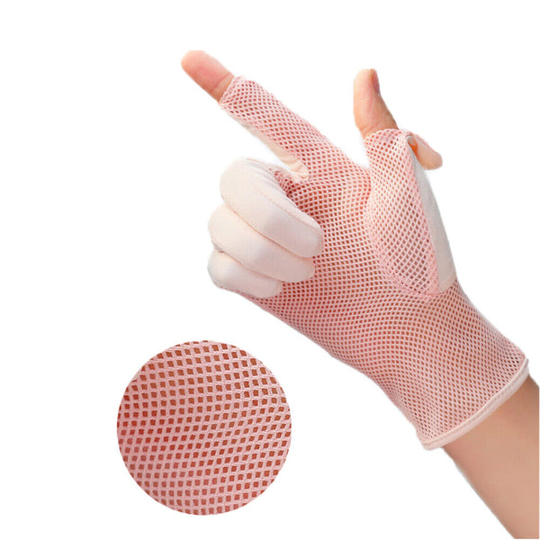 UV Sun Protection Cooling Ice Silk Thin Anti-UV Gloves Breathable Touch Screen