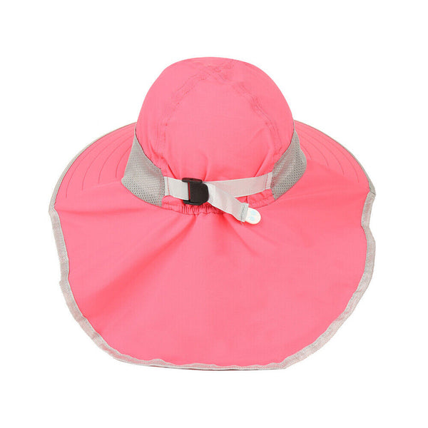 Children Kids Wide Brim Sun Hat Bucket UV Cap Outdoor Travel Summer Beach Hat