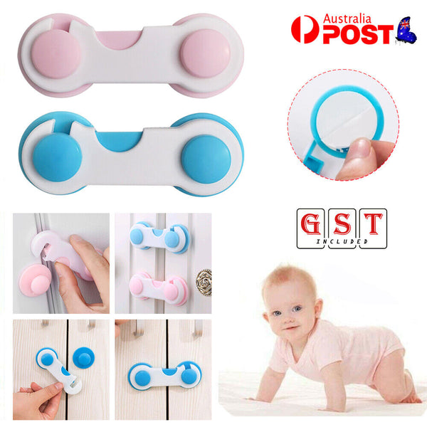 10/20Premium Child Kid Baby Safety Lock ForDoor Drawer Cupboard Cabinet Adhesive