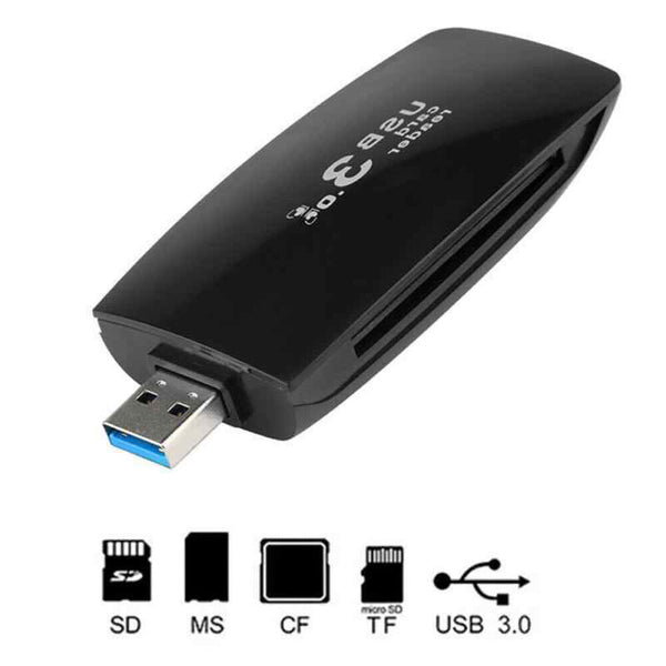 4 SLOT USB 3.0 All in One Card Reader Memory Stick CF Micro SD HC SDXC Adapter