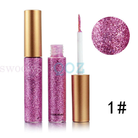 Eye Shadow Makeup Glitter Super Shine Shimmer Diamond Liquid Eyeliner Eyeshadow