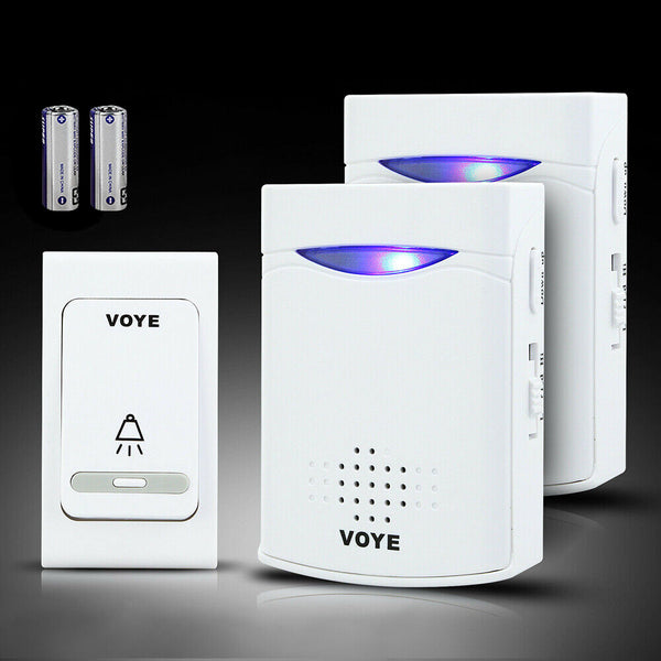 Wireless Door Bell Doorbell Set Digital Remote Control 2 Receivers 38 Chimes AU