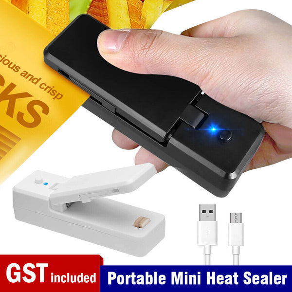 Portable Mini Heat Sealing Machine USB Rechargeable Food Sealer Plastic Bag