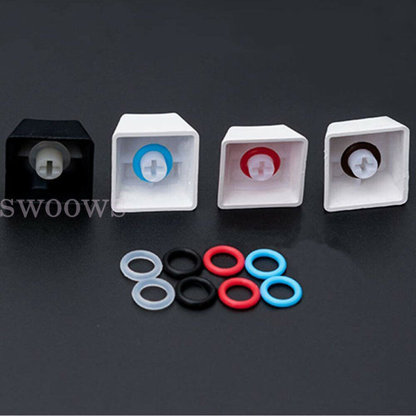 120pcs Keycap Rubber O-Ring Keyboard O Rings Switch Dampeners Cherry MX Key Stem